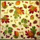 802 Herbst - 3-lagig (creme/gelb) - Caspari - Pamela Gladding